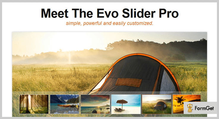 Evo Slider Pro jQuery Image Slider Plugin