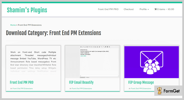 Front End PM Private Message WordPress Plugins