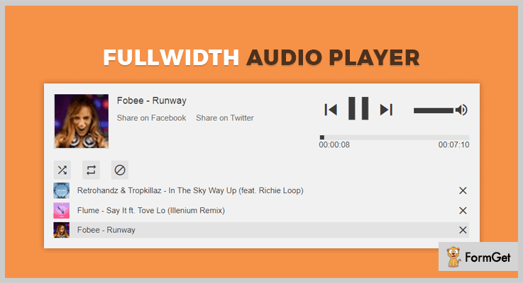 Fullwidth Audio Player jQuery Plugin