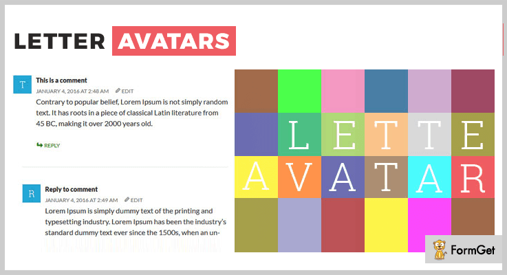 Letter Avatars Gravatar WordPress Plugins