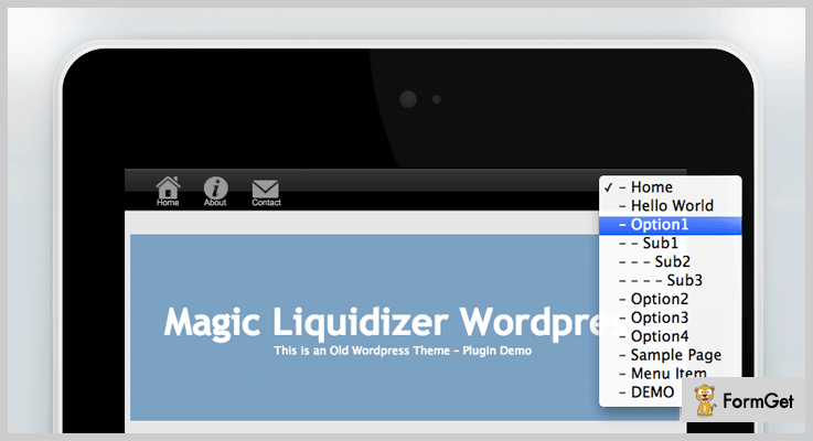 Magic Liquidizer Navigationbar WordPress Plugin