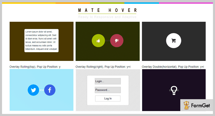 Mate Hover jQuery Overlay Plugins