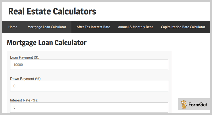 Real Estate Calculators WordPress Calculator Plugins