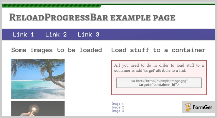 ReloadProgressBar jQuery Progress Bar Plugins
