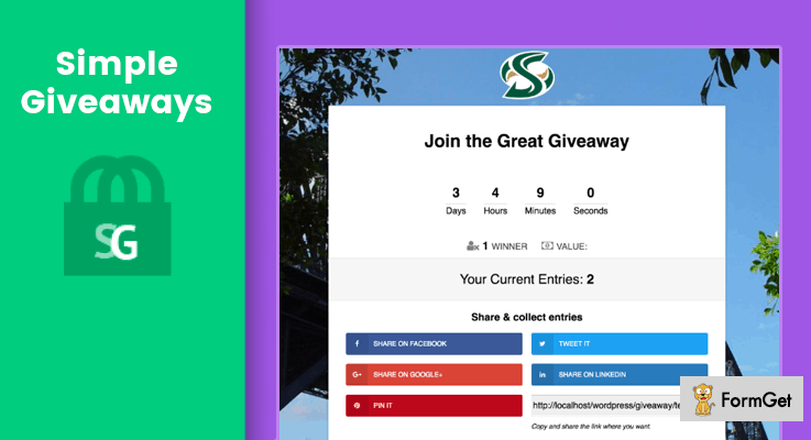 Simple WordPress Giveaways Plugin