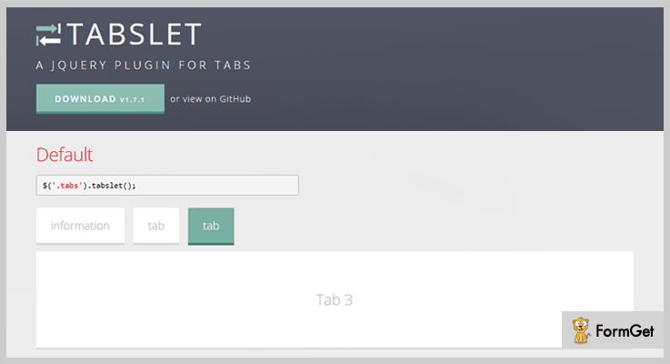 Tabslet jQuery Tabs Plugins