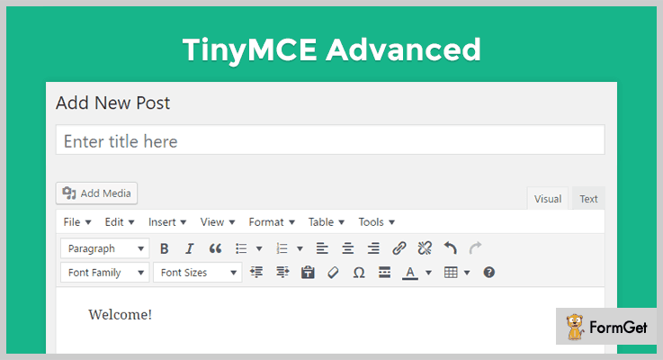 TinyMCE Advanced WordPress Text Editor Plugins