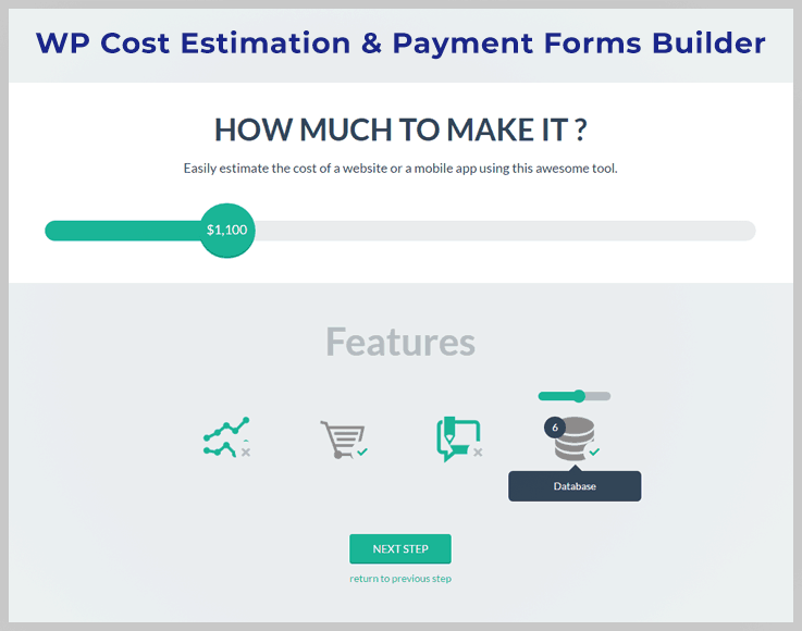 WP Cost Estimation & payment form builder - WordPress calculator plugin