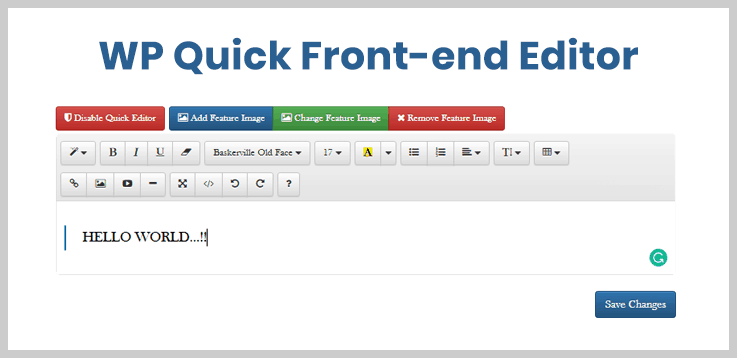 WP-Quick-Front-end-Editor