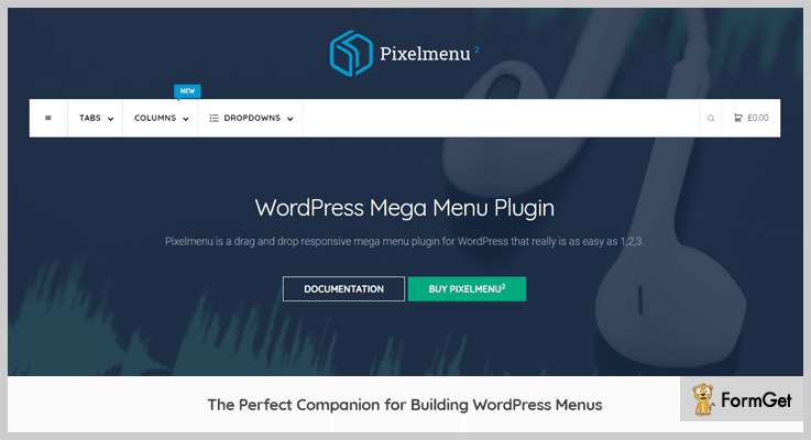 Pixelmenu Navigation Bar WordPress Plugin