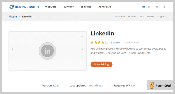 LinkedIn WordPress Plugin