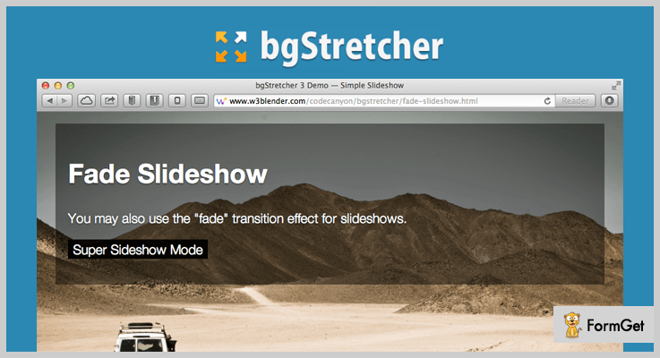 bgStretcher WordPress Slideshow Plugin