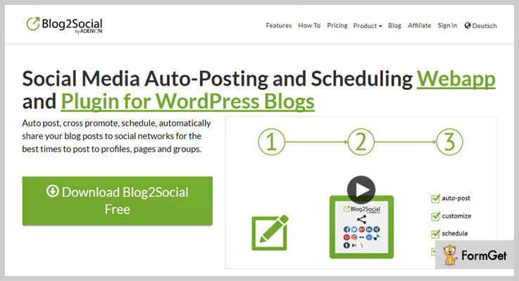 Blog2Social WordPress Post Share Plugin