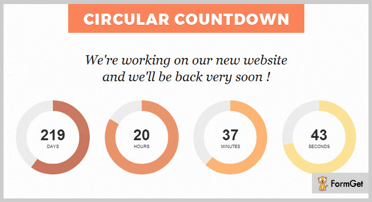Circular Countdown jQuery Countdown Plugin