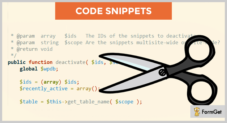 Code Snippets WordPress Snippets Plugin