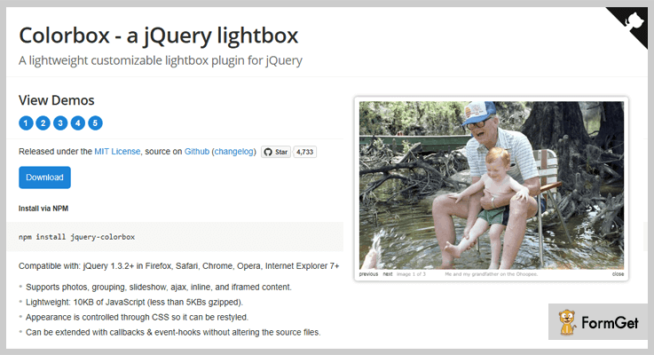 Colorbox jQuery Lightbox Plugins