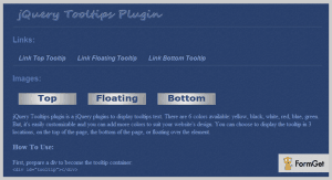 5+ jQuery Tooltip Plugins (Free and Paid) | FormGet