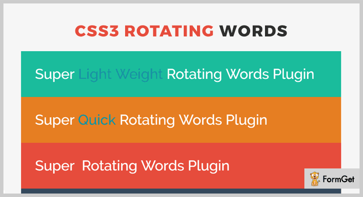 CSS3 Rotating Words WordPress Text Effects Plugin