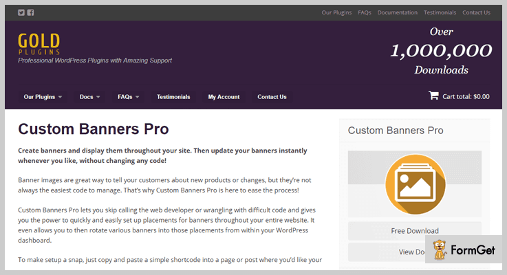 Custom Banner Pro WordPress Banner Plugin