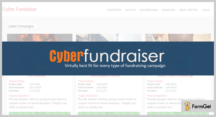 Cyber Fundraiser WordPress Fundraising Plugins