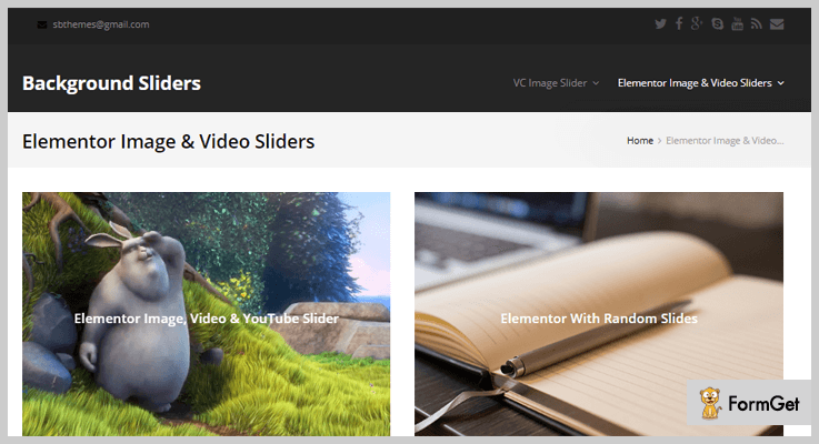 Elementor Background Image & Video Slider Video Slider WordPress Plugin