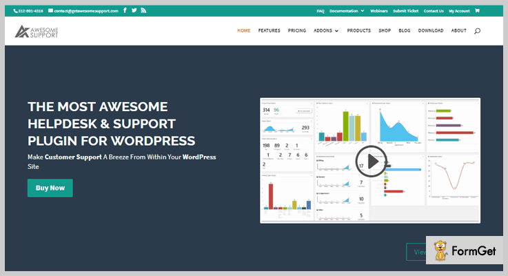 Awesome Support WordPress Help Desk Plugins 