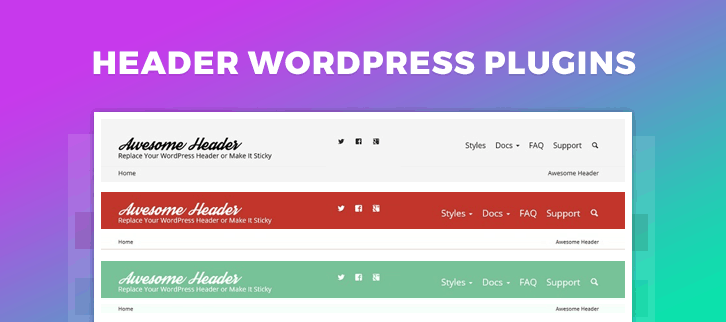 Header WordPress Plugins