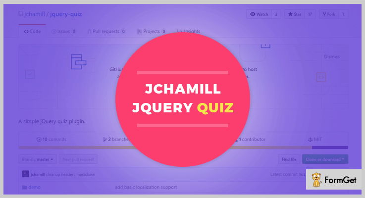 Jchamill jQuery Quiz Plugin