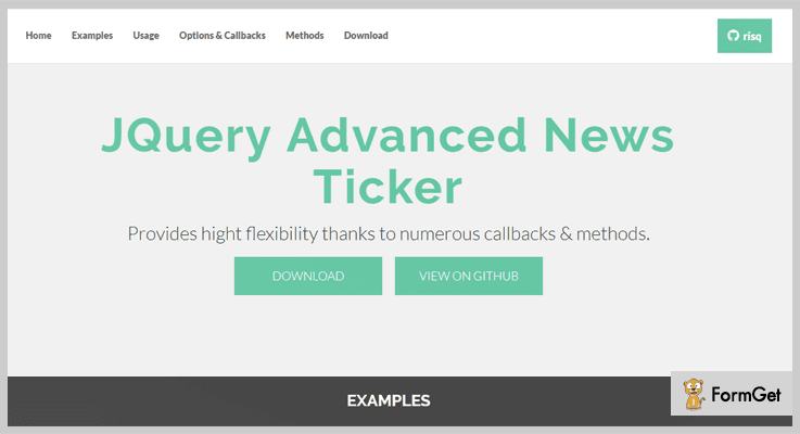 jQuery Advanced News Ticker News Ticker jQuery Plugin