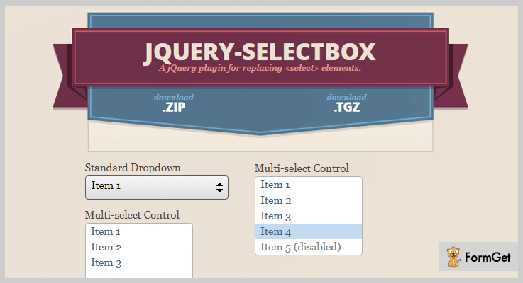 jQuery Selectbox jQuery SelectBox Plugin