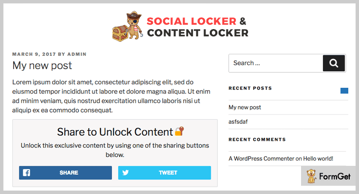 Locker Cat Content Locker WordPress Plugin