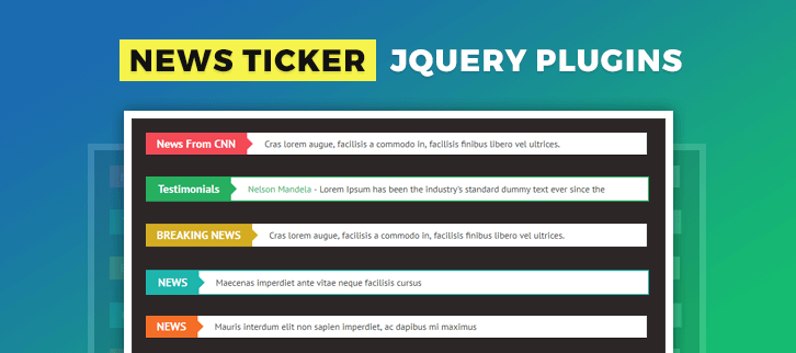 News Ticker jQuery Plugins