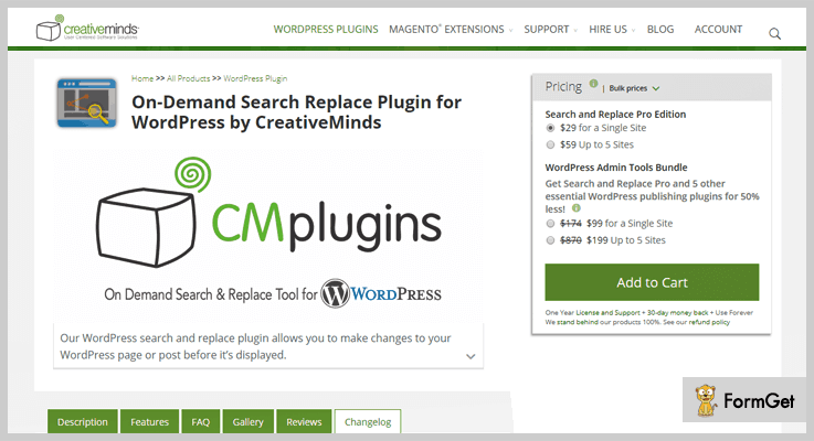 On Demand Search Replace Search And Replace WordPress Plugin