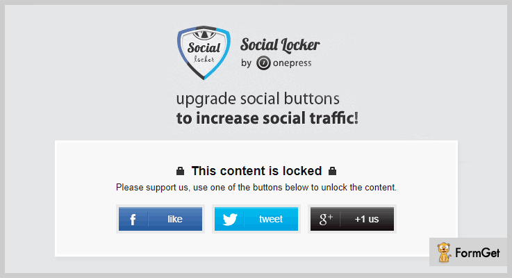 OnePress Social Locker Content Locker WordPress Plugin