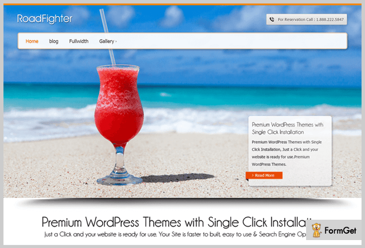 RoadFighter Salient WordPress Theme