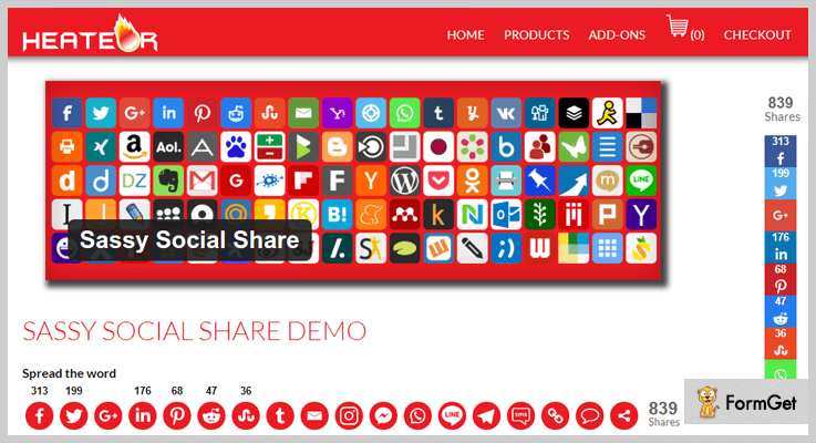 Sassy Social Share WordPress Post Share Plugin