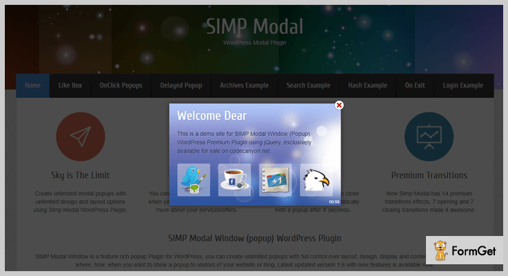 SIMP Modal Window - Onclick Popup WordPress Plugin
