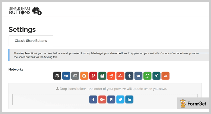 Simple Share Button WordPress Plugins 