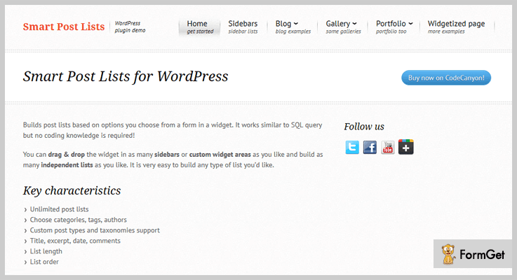 Smart Post List WordPress Excerpt Plugin