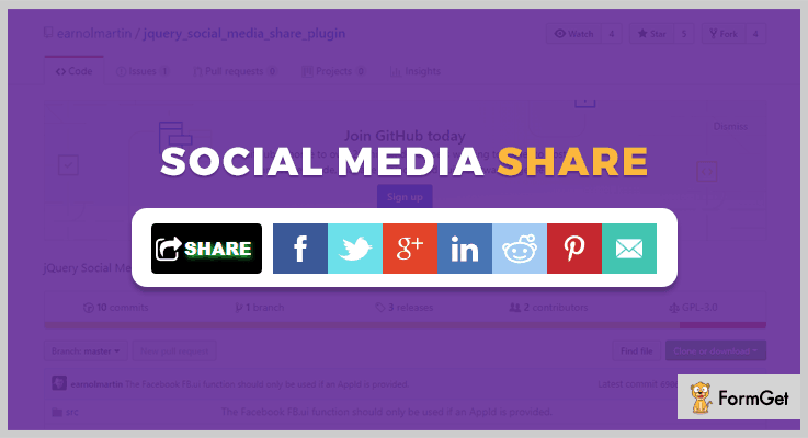 Social Media Sharing jQuery Social Media Plugins