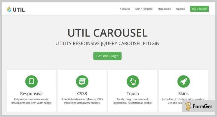 UtilCarousel jQuery Carousel Plugin