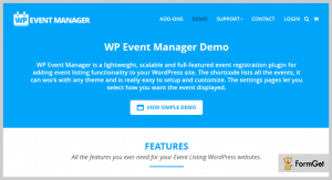 5+ Event Manager WordPress Plugins 2022 | FormGet