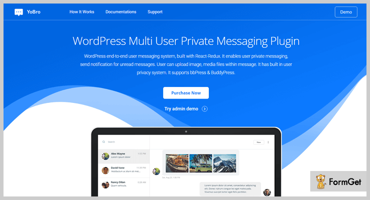 YoBro Private Message WordPress Plugins