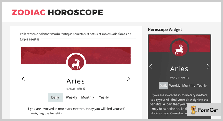 WordPress Zodiac Horoscope WordPress Astrology Plugin
