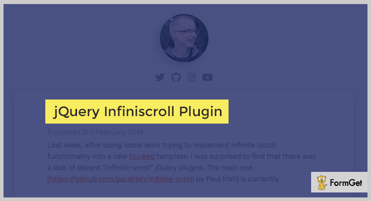 Infiniscroll Infinite Scroll jQuery Plugin