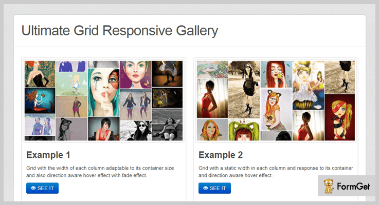 Ultimate Grid Responsive Gallery Tiles jQuery Plugins