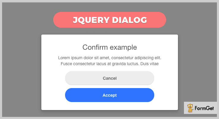 Dialog.js jQuery Confirm Dialog Plugin