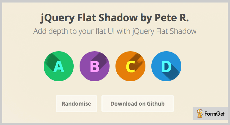 Flat Shadow jQuery Text Shadow Plugin