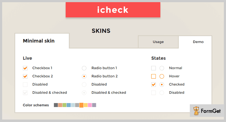 iCheck plugin jQuery Checkbox Plugins