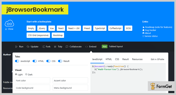  jBrowser Bookmark  jQuery Bookmark Plugin